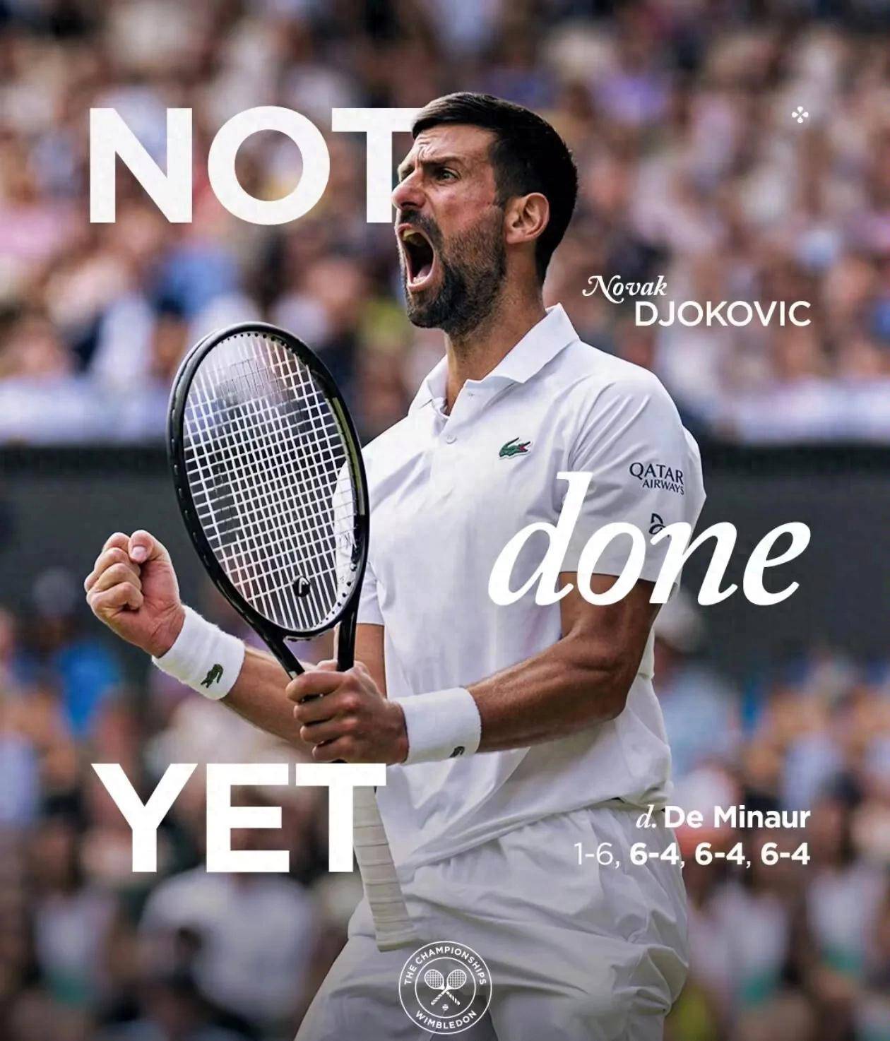 联合杯翻盘温网，德约科维奇高光表现